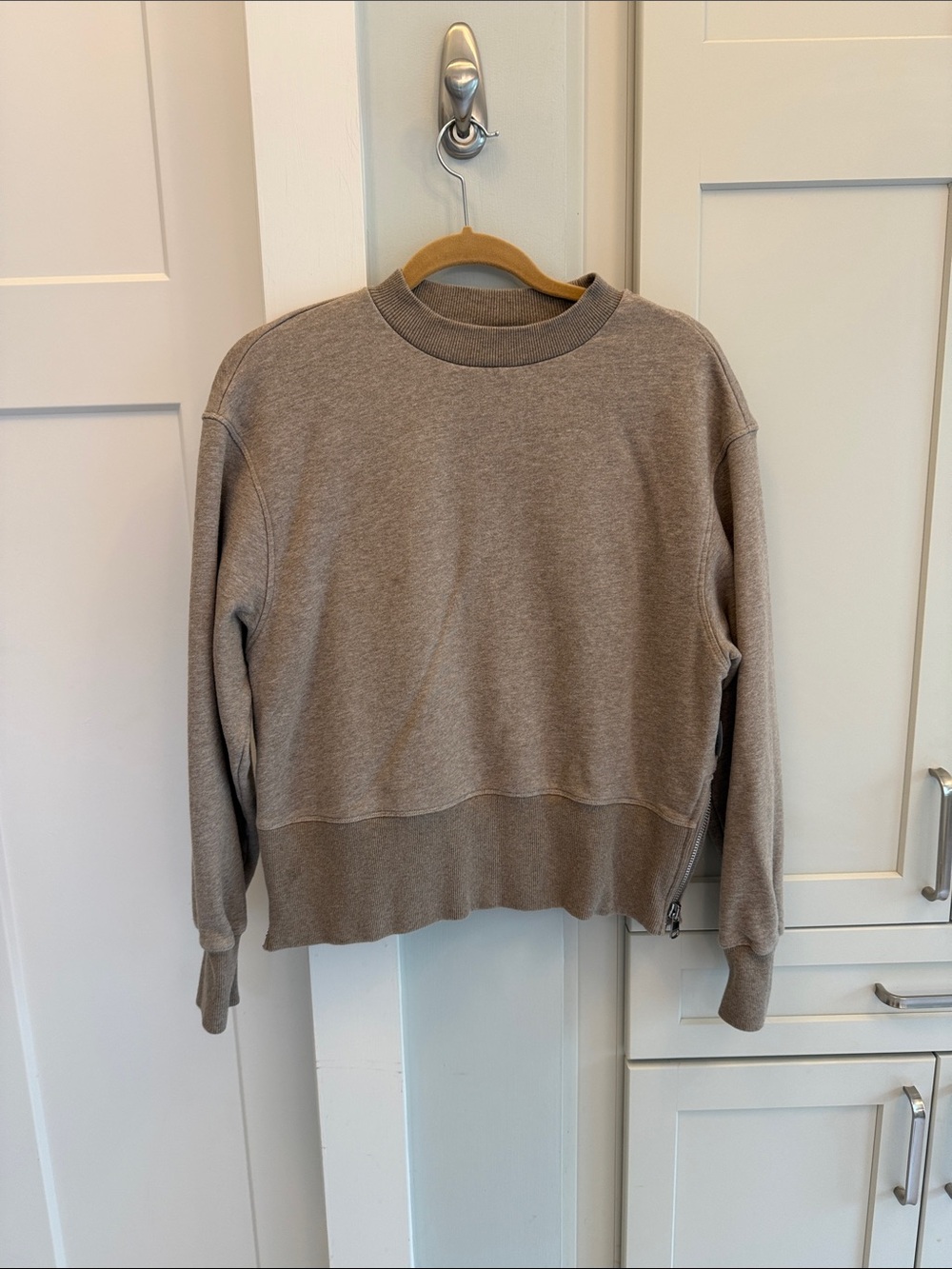Varley Taupe Crewneck Sweatshirt